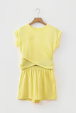 Short Sleeve Casual Two Piece Short Set
