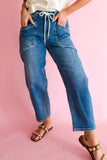 Ashleigh Drawstring Ankle Length Jeans