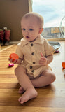 Linen bubble romper