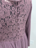 Purple Lace back dress