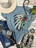 Callie Ann Stelter Watercolor Headdress Tee