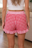 Red Gingham Shorts