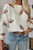 Sequin Football Sweater