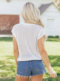 White Flag Short Sleeve Sweater