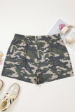 Plus Size Camo Shorts