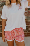 Red Plaid Shorts