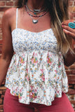 Floral Patchwork Babydoll Top