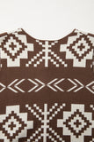Southwestern Button Square Neck Sweater Vest