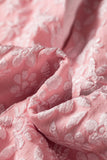 Pink Floral Puff Sleeve Blouse