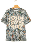 Woodland Camo LOVE LIKE JESUS Tee