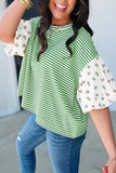 Green Stripe Top