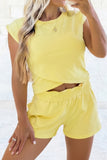 Short Sleeve Casual Two Piece Short Set