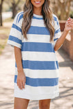 Blue Stripe Tee Dress