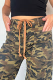 Camouflage Retro Grommet Loose Jeans
