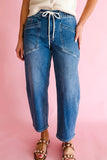 Ashleigh Drawstring Ankle Length Jeans