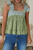 Green Babydoll Tank Top
