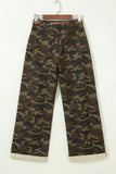 Camouflage Retro Grommet Loose Jeans