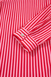 Red Stripe Button-Up Shirt