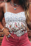 Floral Patchwork Babydoll Top