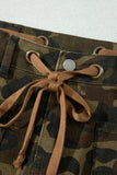 Camouflage Retro Grommet Loose Jeans