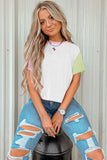 Corded Color block Tee
