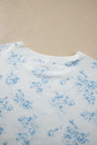 Floral PrintRuffle Hem matching set