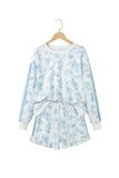 Floral PrintRuffle Hem matching set