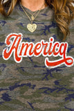 Camo America Patriotic Tee