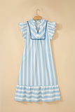 Sky Blue Stripe Dress