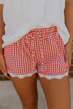 Red Plaid Shorts