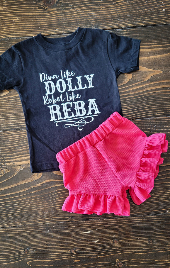 Hot Pink Ruffle Shorts