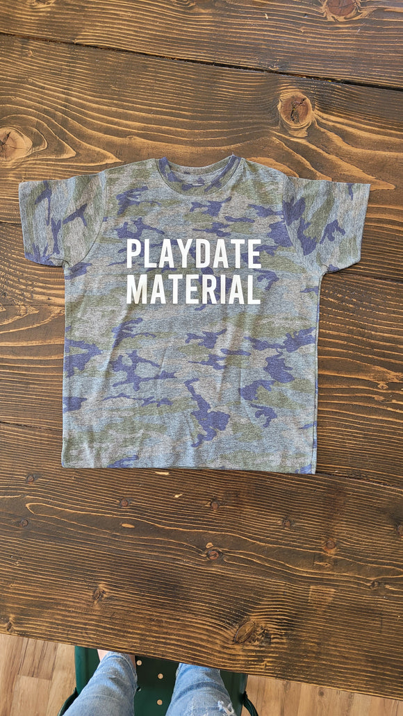 Playdate Material - Camo Toddler Graphic T-shirt