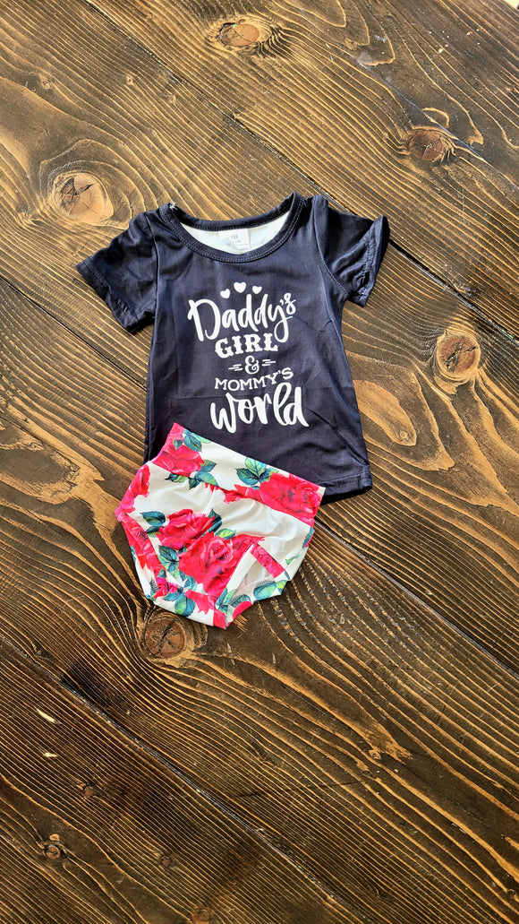 Daddy's Girl, Mommy's world bummies outfit