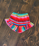 Leopard and serape girls outfit