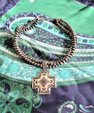 Navajo Pearl Cross Necklace