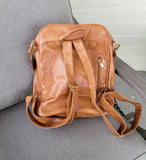 Vegan Leather backpack purse