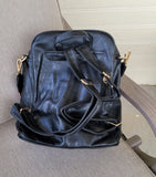 Vegan Leather backpack purse