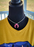 Little Cowgirl Pink Navajo Pearl Necklace