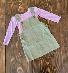 Corduroy Overall Dress